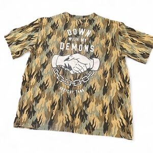 Camouflage Men's Shirt Down With My Demons